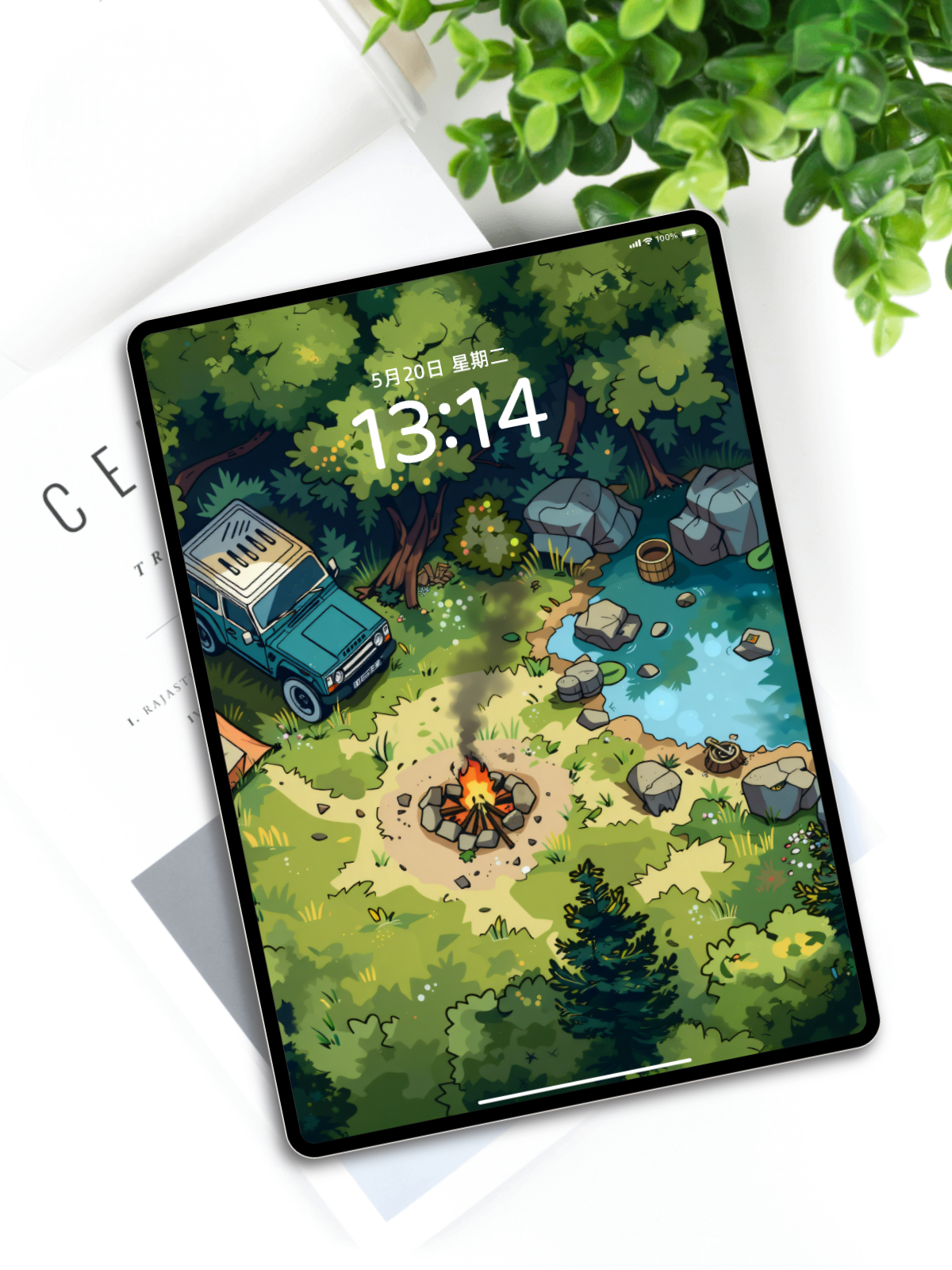 森林里的吉普车壁纸套装