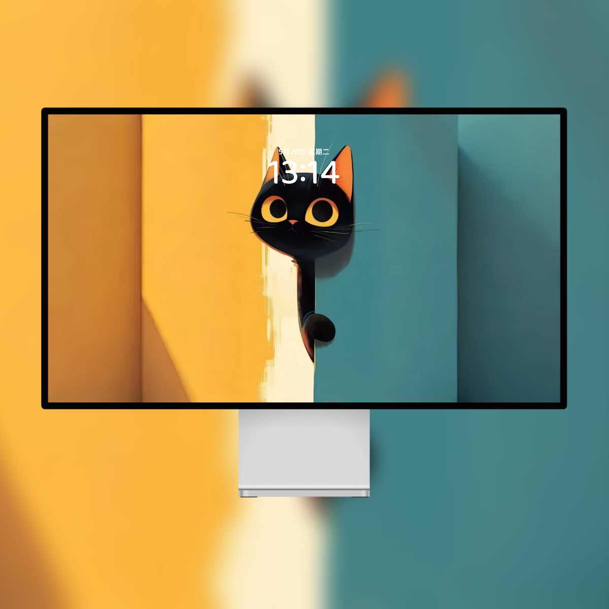 黑猫插画高清壁纸|手机电脑平板笔记本全套适配|温暖治愈风壁纸推荐