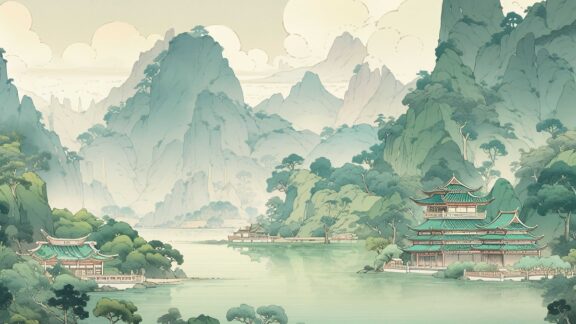 唯美国风山水与花卉壁纸套装｜高清古典意境壁纸下载